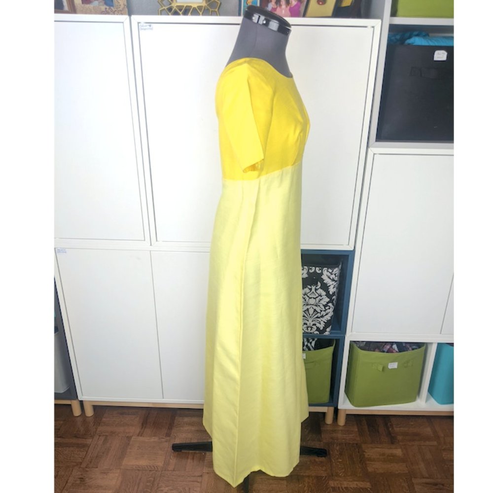 1960's Yellow Formal Dress - Picture 2 of 4